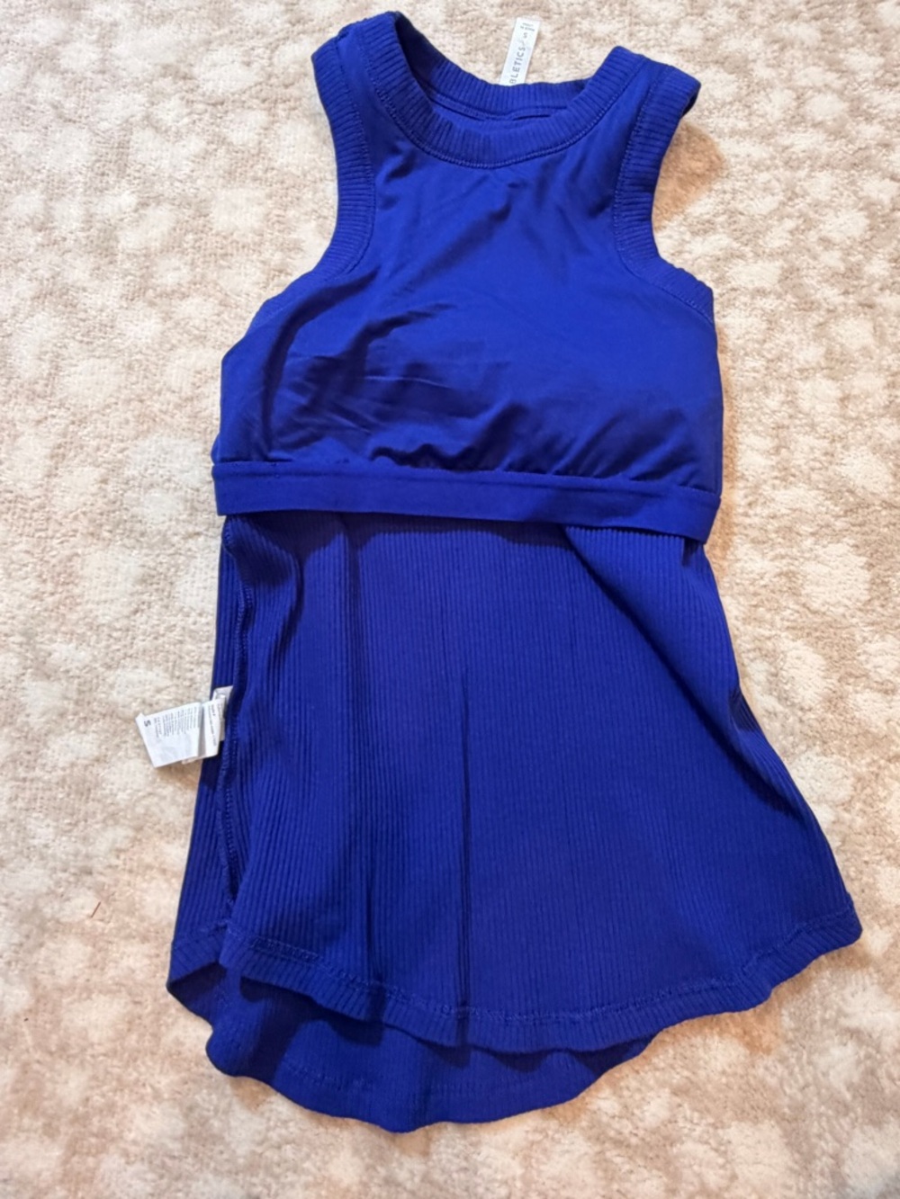 Fabletics Cobalt Ribbed Racerback Tank - Picture 5 of 5